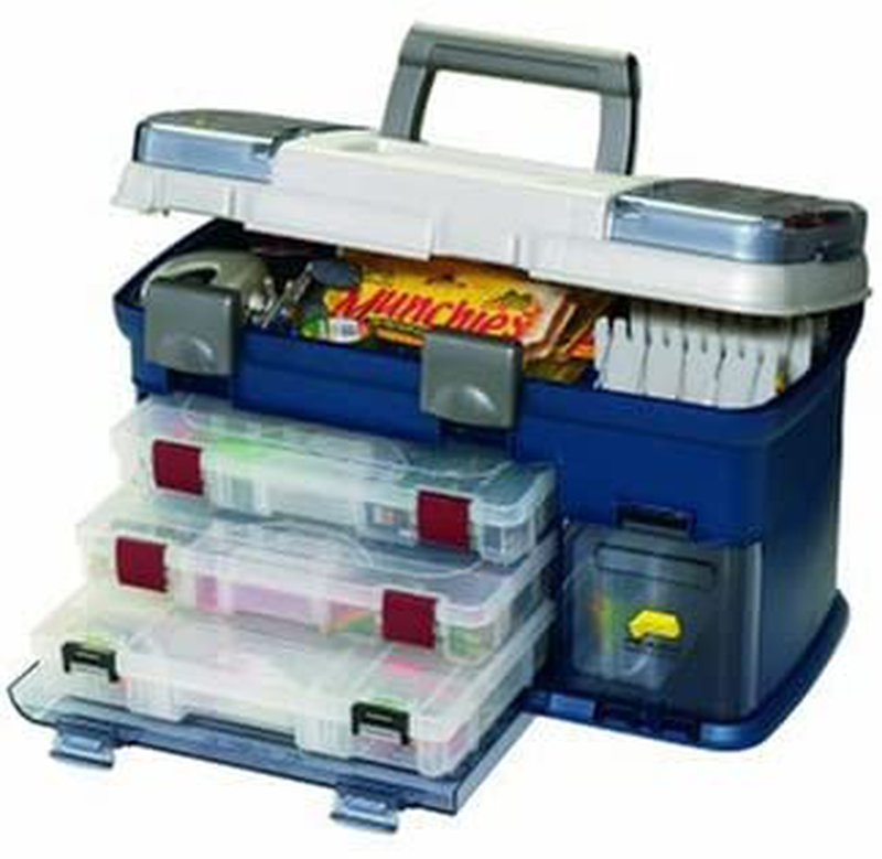 Plano Tackle System Box, Premium Tackle Storage Blue/Silver Sporting Goods > Outdoor Recreation > Fishing > Fishing Tackle Plano Default Title  