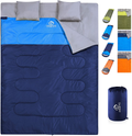 oaskys Camping Sleeping Bag - 3 Season Warm & Cool Weather - Summer, Spring, Fall, Lightweight, Waterproof for Adults & Kids - Camping Gear Equipment, Traveling, and Outdoors  oaskys Dark Blue 59in x 86.6" 