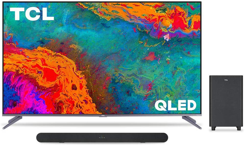 TCL 50-inch 5-Series 4K UHD Dolby Vision HDR QLED Roku Smart TV - 50S535, 2021 Model Electronics > Video > Televisions TCL TV with Alto 6+ Sound Bar 55-Inch 