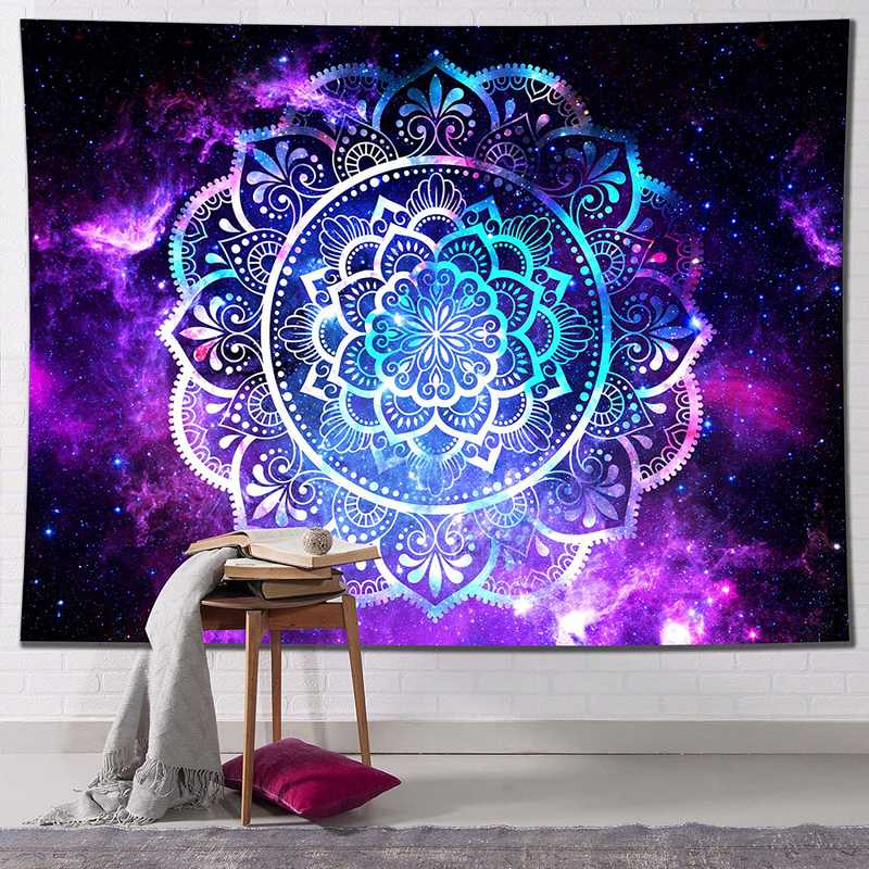 Sosolong Astronaut Tapestry, Galaxy Tapestry Outer Space Tapestry for Boys Bedroom Decor ，Living Room Or Dorm Wall A Hanging Tapestry (PLANET, 59in*51in) Home & Garden > Decor > Artwork > Decorative Tapestries Sosolong GALAXY MANDALA 93in*71in 