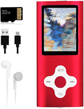 Mp3 Player,Music Player with a 32 GB Memory Card Portable Digital Music Player/Video/Voice Record/FM Radio/E-Book Reader/Photo Viewer/1.8 LCD Electronics > Audio > Audio Players & Recorders > MP3 Players Xidehuy Red  