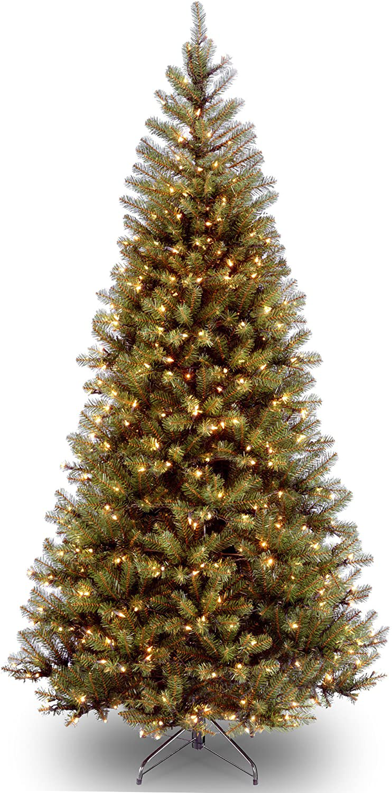 National Tree Company Pre-lit Artificial Christmas Tree | Includes Pre-strung White Lights and Stand | Aspen Spruce - 7 ft Home & Garden > Decor > Seasonal & Holiday Decorations > Christmas Tree Stands National Tree Company 6 ft  