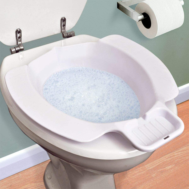 Portable Bidet Toilet Aid Bowl Sitz Bath Toilet Bowl Bidet Over-The-Toilet Perineal Soaking Bath High Standard Plastic, BPA Free