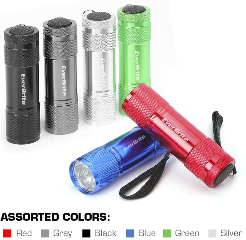 EverBrite 18-pack Mini LED Flashlight Set - Portable Flashlights Ideal for Hurricane Supplies Camping, Night Reading, Cycling, BBQ, Party, Backpacking - Includes Lanyard & 54 x AAA Batteries Hardware > Tools > Flashlights & Headlamps > Flashlights EverBrite   