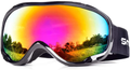 HUBO SPORTS Ski Snow Goggles for Men Women Adult,OTG Snowboard Goggles of Dual Lens with Anti Fog for UV Protection for Girls  HUBO SPORTS Ij#bbpred  