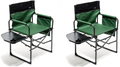 SUNNYFEEL Camping Directors Chair, Heavy Duty,Oversized Portable Folding Chair with Side Table, Pocket for Beach, Fishing,Trip,Picnic,Lawn,Concert Outdoor Foldable Camp Chairs Sporting Goods > Outdoor Recreation > Camping & Hiking > Camp Furniture Sunnyfeel 2pcs Green  