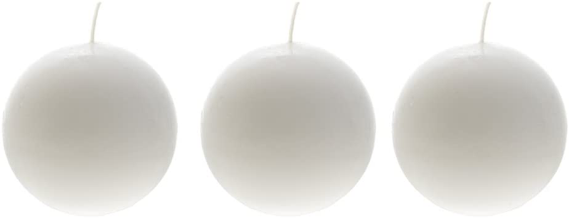 Mega Candles 6 pcs Unscented White Round Ball Candle, Hand Poured Premium Wax Candles 3 Inch Diameter, Home Décor, Wedding Receptions, Baby Showers, Birthdays, Celebrations, Party Favors & More Home & Garden > Decor > Home Fragrances > Candles Mega Candles 3 3" Ball 