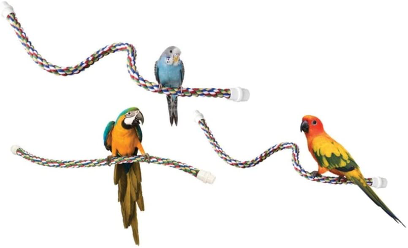 JW Pet Comfy Perch For Birds Flexible Multi-color Rope Animals & Pet Supplies > Pet Supplies > Bird Supplies JW   
