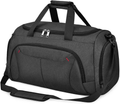 Gym Duffle Bag Waterproof Large Sports Bags Travel Duffel Bags with Shoes Compartment Weekender Overnight Bag Men Women 40L Black Home & Garden > Household Supplies > Storage & Organization NUBILY Black  
