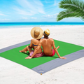Memboo Beach Blanket, Sand Free Waterproof Camping Mat 79"x83" for 2-7 People, Oversized Compact Lightweight Picnic Tarp for Beach Camping Hiking -Green/Gray Home & Garden > Lawn & Garden > Outdoor Living > Outdoor Blankets > Picnic Blankets MEMBOO Green/Medium Gray  