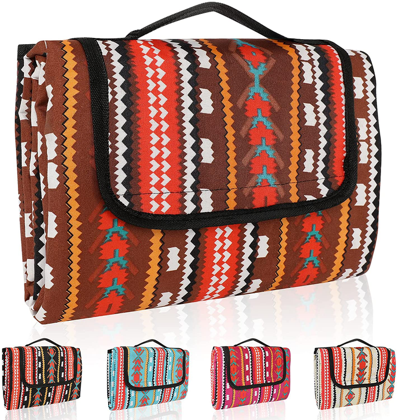 Picnic Blanket, Outdoor Blanket Extra Large(60" x 80"), Waterproof, Sand Proof, Foldable Portable Blanket for Travel/ Camping/ Hiking/ Outdoor/ Home/ Festivals(Red) Home & Garden > Lawn & Garden > Outdoor Living > Outdoor Blankets > Picnic Blankets Lhedon Cofee 60" x 80" 