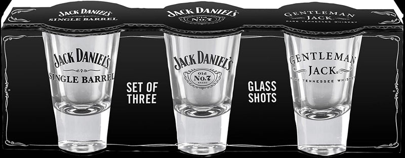Jack Daniel'S Licensed Barware Gift Shot, Set, 3 Count (Pack of 1), Clear Home & Garden > Kitchen & Dining > Barware Jack Daniel's Licensed Barware   