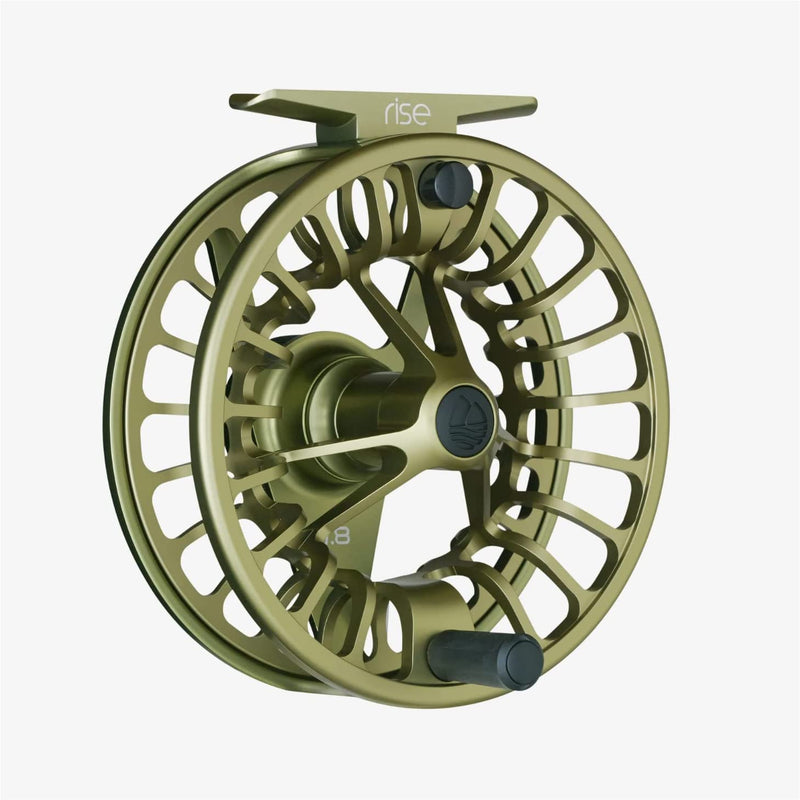 Redington Rise Fly Fishing Reel, Lightweight Design, Large Arbor and Oversized Drag Knob, Freshwater and Saltwater Sporting Goods > Outdoor Recreation > Fishing > Fishing Reels Far Bank Enterprises -- Dropship Olive 5/6 