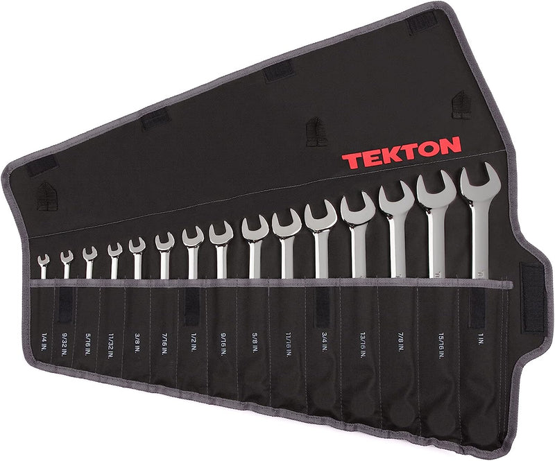 TEKTON Combination Wrench Set, 15-Piece (8-22 Mm) - Pouch | WRN03393 Sporting Goods > Outdoor Recreation > Fishing > Fishing Rods TEKTON Pouch Wrench Set 15-Piece (1/4-1 in.)