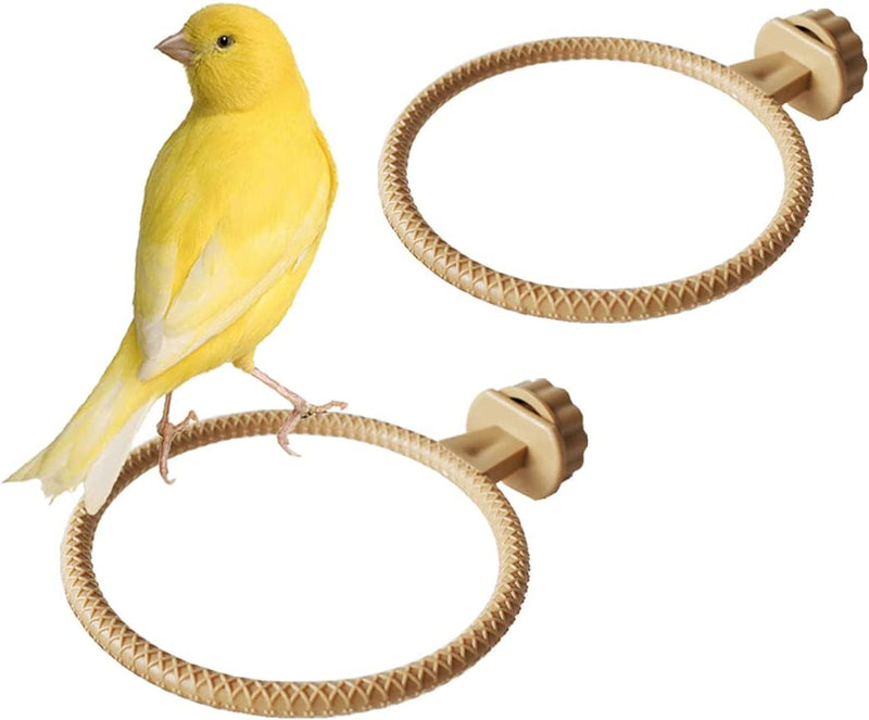 FOIBURELY 2 Ring Plastic Stand Perches Holders Canary Finch Budgie Bird Cage Universal Plastic Stand Perches Holders（4.6 Inches） Animals & Pet Supplies > Pet Supplies > Bird Supplies FOIBURELY   