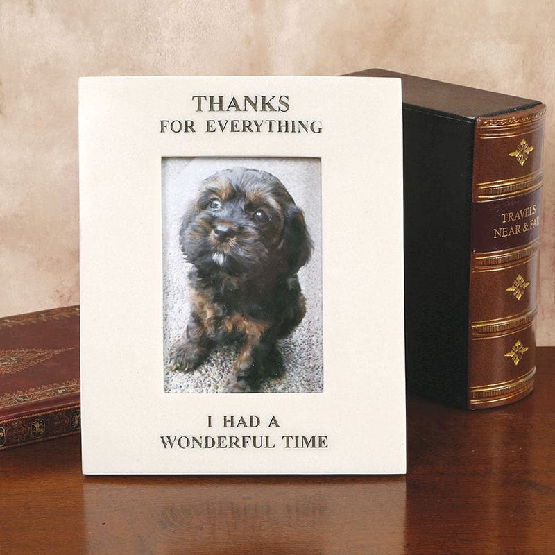 Thanks for Everything Pet Memorial Rectangle Picture Frame Home & Garden > Decor > Picture Frames House Parts   