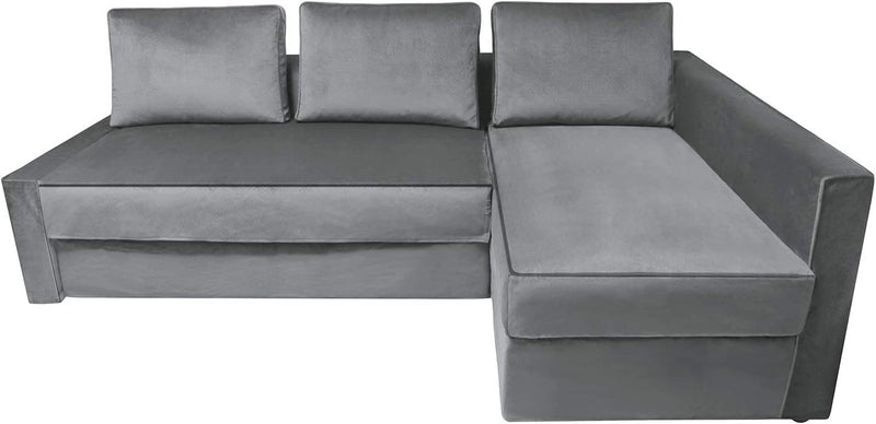 CRIUSJA Couch Covers for IKEA Friheten Sofa Bed Sleeper, Couch Cover for Sectional Couch, Sofa Covers for Living Room, Sofa Slipcovers with Cushion and Throw Pillow Covers (2030-17, Left Chaise) Home & Garden > Decor > Chair & Sofa Cushions CRIUSJA 2030-17 Right Chaise 