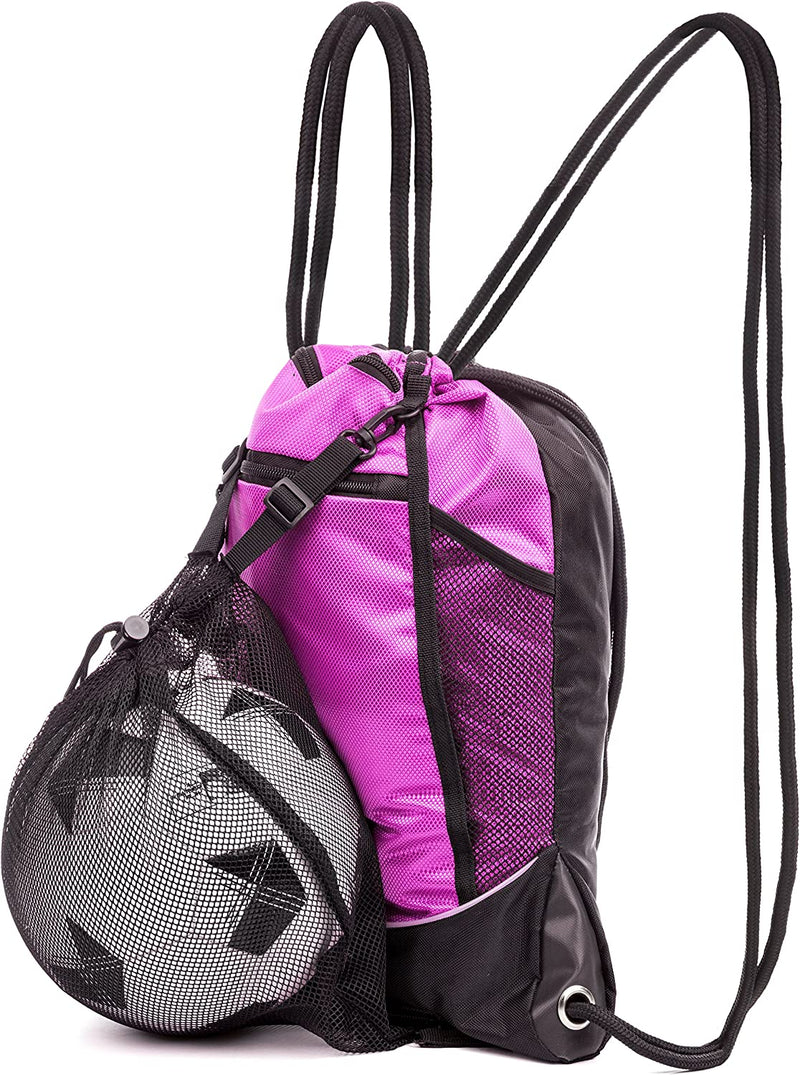 Drawstring Bag with Mesh Net - Sackpack with Net for All Sports and Swimming Home & Garden > Household Supplies > Storage & Organization DashSport   