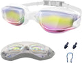 Swim Goggles for Women Men, 2022 Upgrated anti Fog Adult Goggle for Swimming, Water Glasses Sporting Goods > Outdoor Recreation > Boating & Water Sports > Swimming > Swim Goggles & Masks RichHomie 🌧white🌧️  