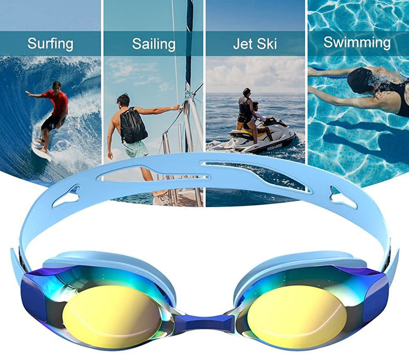 HDYAR Nearsighted Swimming Goggles Polarized Anti-Fog No Leaking Shortsighted Swim Goggles for Women Men Kids Adults Sporting Goods > Outdoor Recreation > Boating & Water Sports > Swimming > Swim Goggles & Masks HDYAR   