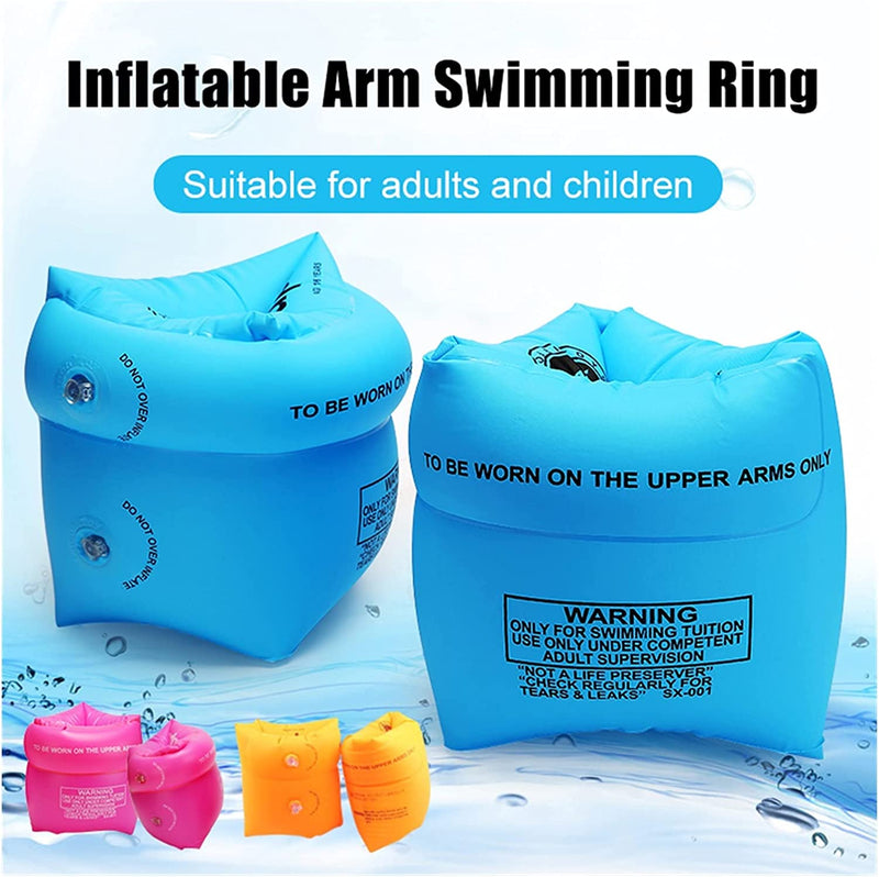 Swimming Training Equipment Arm Floaties Inflatable Swim Arm Bands Floater Sleeves Swimming Rings Tube Armlets for Kids Adults for Children and Adults (Color : Yellow) Sporting Goods > Outdoor Recreation > Boating & Water Sports > Swimming GuangPingXianChuXingWuJinBaiHuoJingYingB   
