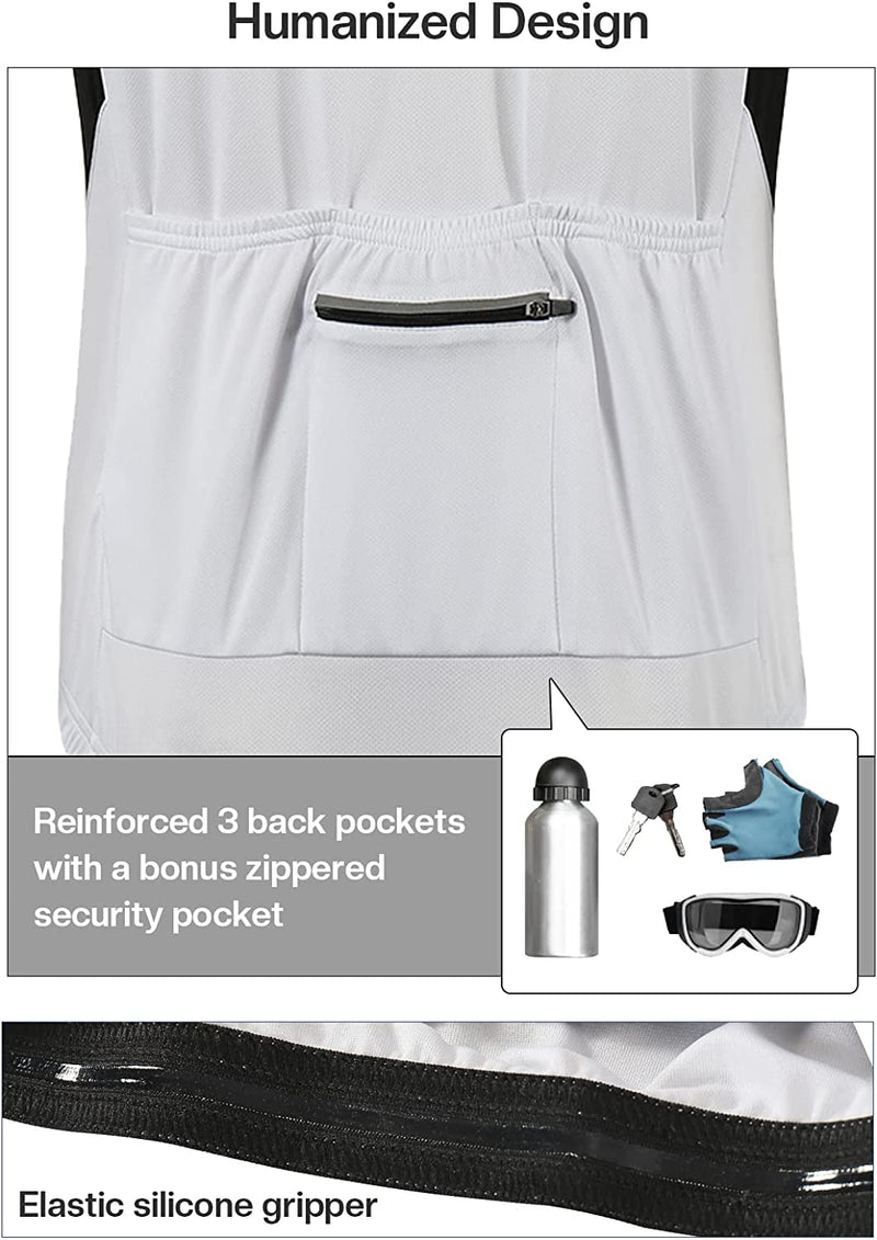 BERGRISAR Men'S Basic Cycling Jerseys Long Sleeves Bike Bicycle Shirt Zipper Pockets BG012 Sporting Goods > Outdoor Recreation > Cycling > Cycling Apparel & Accessories BERGRISAR   