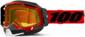 100% Racecraft 2 Snowmobile Anti-Fog Goggles - Powersport Racing Protective Eyewear Sporting Goods > Outdoor Recreation > Cycling > Cycling Apparel & Accessories 100% Red Yellow Lens 