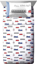 Marvel Spidey and His Amazing Friends Team Spidey Twin Size Sheet Set - 3 Piece Set Super Soft and Cozy Kid’S Bedding - Fade Resistant Microfiber Sheets (Official Marvel Product) Home & Garden > Linens & Bedding > Bedding Jay Franco & Sons, Inc. White - All Aboard Toddler 