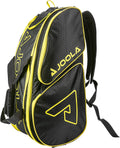JOOLA Tour Elite Pickleball Bag – Backpack & Duffle Bag for Paddles & Pickleball Accessories – Thermal Insulated Pockets Hold 4+ Paddles - with Fence Sporting Goods > Outdoor Recreation > Winter Sports & Activities JOOLA Black/Yellow One Size 