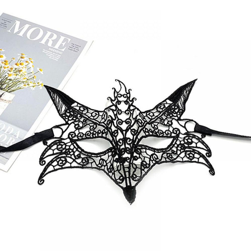 Monfince Women Lace Mask Masquerade Venetian Eyemask Halloween Sexy Woman Lace Mask for Halloween Masquerade Carnival Party Costume Ball Apparel & Accessories > Costumes & Accessories > Masks Monfince D  