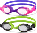 Romoc 2/4 Pack Kids Swimming Goggles,No Leaking,Anti Fog,Uv Protection Swim Glasses Water Goggles Sporting Goods > Outdoor Recreation > Boating & Water Sports > Swimming > Swim Goggles & Masks Romoc Black+red  