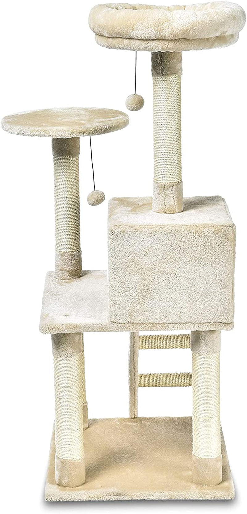 Multi-Level Cat Tree Indoor Climbing Activity Cat Tower with Scratching Posts, Cave, and Step Ladder, 19 X 19 X 50 Inches, Beige Sporting Goods > Outdoor Recreation > Boating & Water Sports > Swimming > Swim Goggles & Masks KOL DEALS   