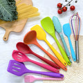 QIYU Kitchen Silicone Utensil Set,10Pcs Silicone Cooking Utensils Set,Food Grade Safety Silicone Utensils,480℉Heat Resistant Kitchen Tools,Seamless Easy to Clean, Non Stick Utensils(Multicolor) Home & Garden > Kitchen & Dining > Kitchen Tools & Utensils QIYU Multicolor  