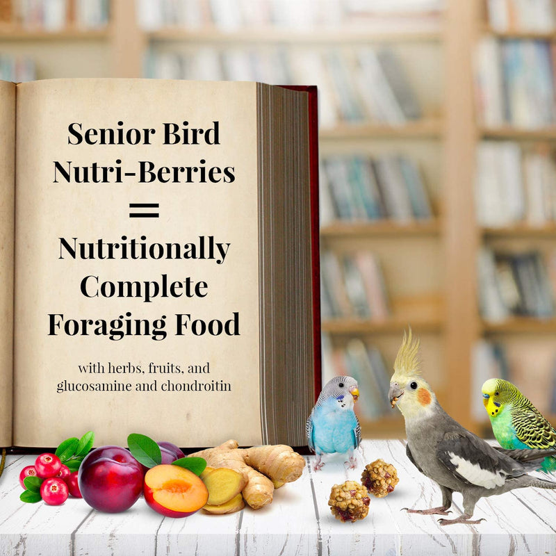 LAFEBER'S Senior Bird Nutri-Berries Pet Bird Food, Made with Non-Gmo and Human-Grade Ingredients, for Parakeets & Cockatiels, 10 Oz Animals & Pet Supplies > Pet Supplies > Bird Supplies > Bird Food Lafeber Company   