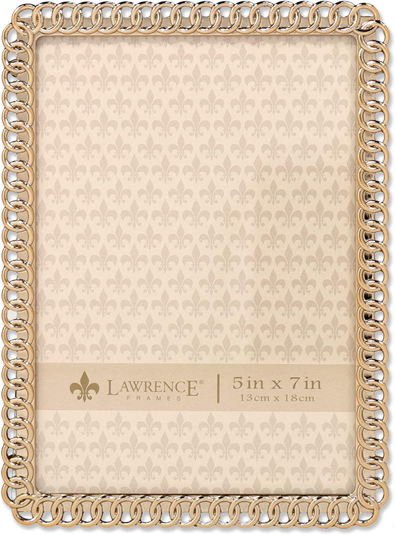 Lawrence Frames 4X6 Gold Metal Eternity Rings Picture Frame Home & Garden > Decor > Picture Frames Lawrence Frames Gold 5x7 
