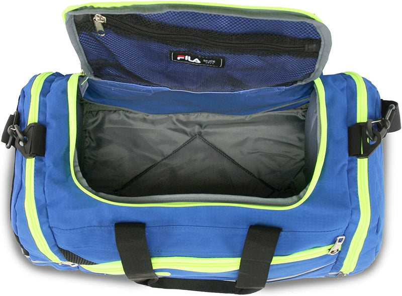 Fila Sprinter 19" Sport Duffel Bag, Black/Teal Sporting Goods > Outdoor Recreation > Winter Sports & Activities Fila   