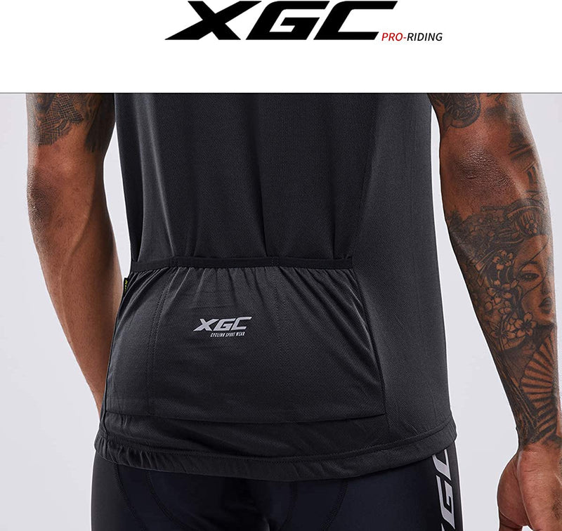 XGC Men'S Short/Long Sleeve Cycling Jersey Bike Jerseys Cycle Biking Shirt with Quick Dry Breathable Fabric Sporting Goods > Outdoor Recreation > Cycling > Cycling Apparel & Accessories XGC   