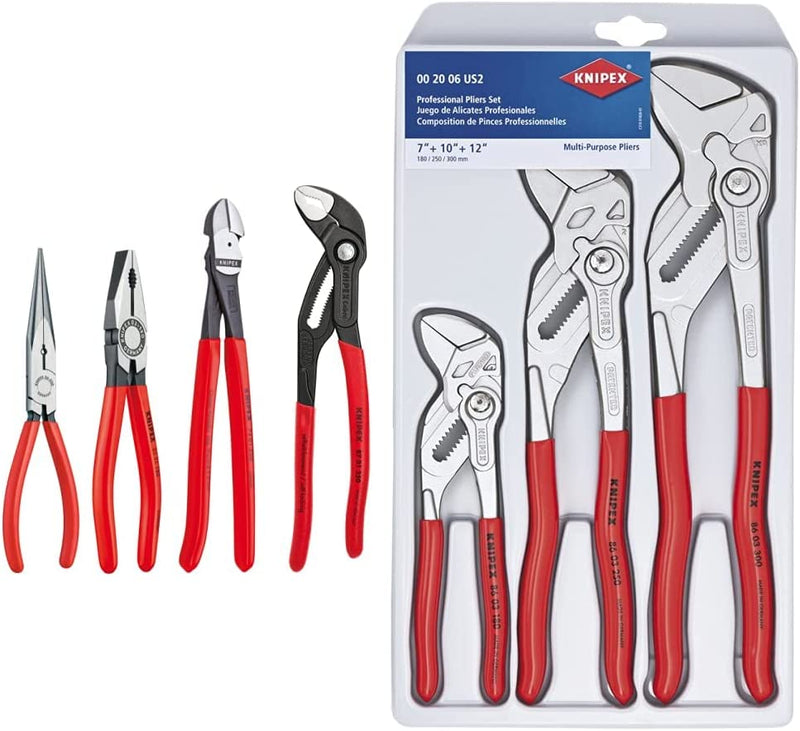 KNIPEX Tools 00 20 06 US2, Pliers Wrench 3-Piece Set Sporting Goods > Outdoor Recreation > Fishing > Fishing Rods Knipex Tools LP Wrench + 4-Piece Set  