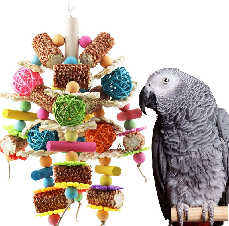 Bird Parrot Toys. Pure Natural Corn Cob Chewable. Suitable for Budgerigar, Parakeet, Cockatiel, Love Birds, Finches.African Grey Parrots and Various Parrots Animals & Pet Supplies > Pet Supplies > Bird Supplies > Bird Toys kencunay   