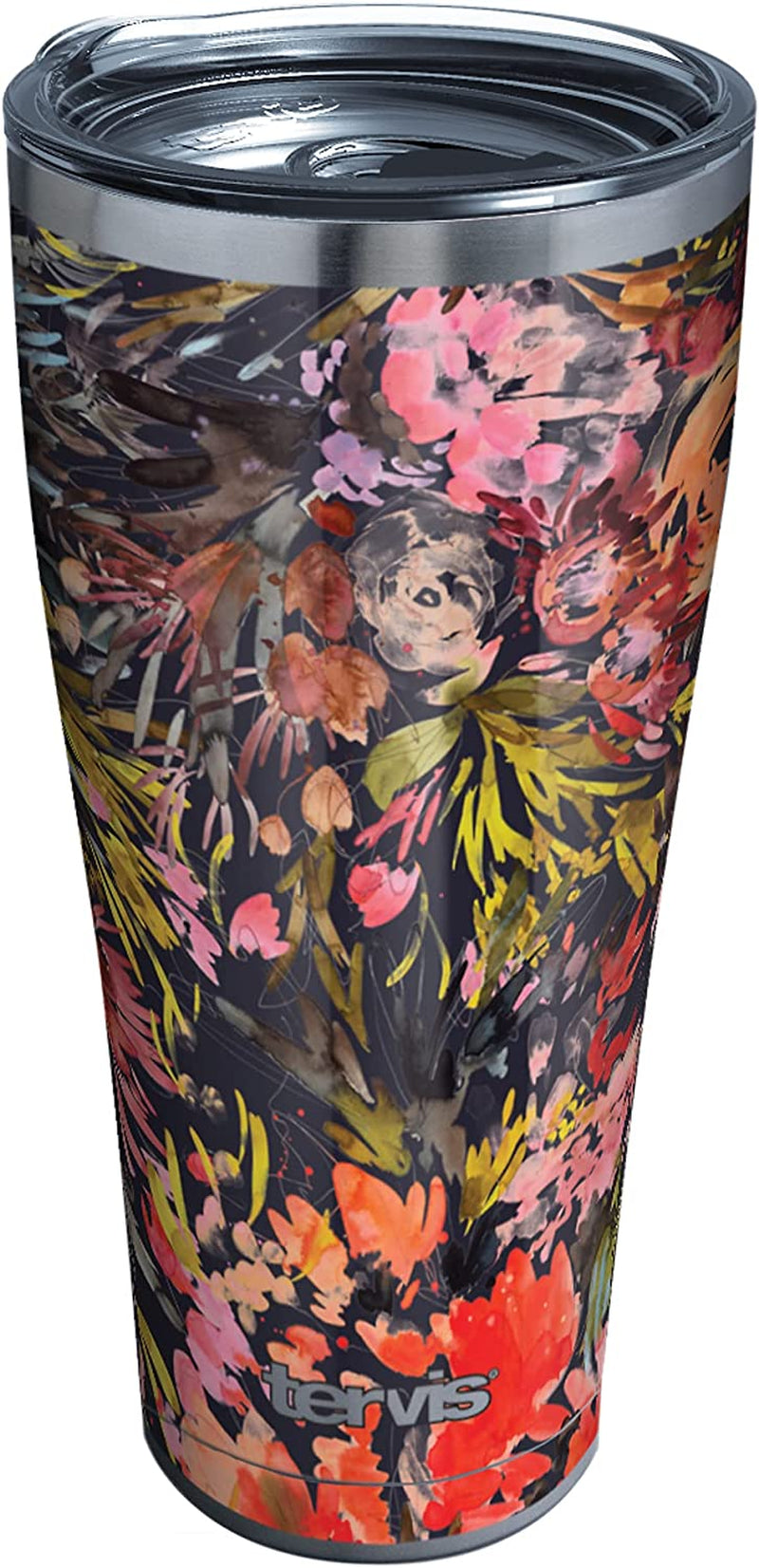 Tervis Made in USA Double Walled Kelly Ventura Floral Collection Insulated Tumbler Cup Keeps Drinks Cold & Hot, 16Oz 4Pk - Classic, Assorted Home & Garden > Kitchen & Dining > Tableware > Drinkware Tervis Bright Floral 30oz - Stainless Steel 