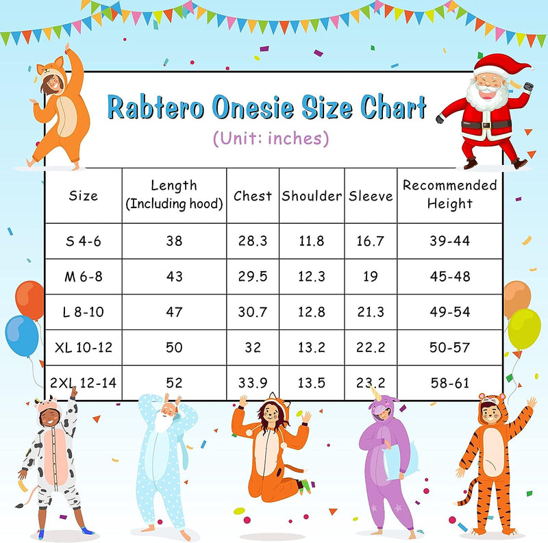 Rabtero Children Animal Onesie Costume, Unisex Spotted Dog Onesie Costume, Dalmatians Onesie Costume, Kids Halloween/Christmas/Carnival Festival Costume for Kids 6-8  Rabtero   