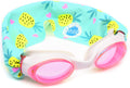 SPLASH SWIM GOGGLES with Fabric Strap - around the World Collection - Fun, Fashionable, Comfortable Sporting Goods > Outdoor Recreation > Boating & Water Sports > Swimming > Swim Goggles & Masks Splash Place Pineapple Crush  