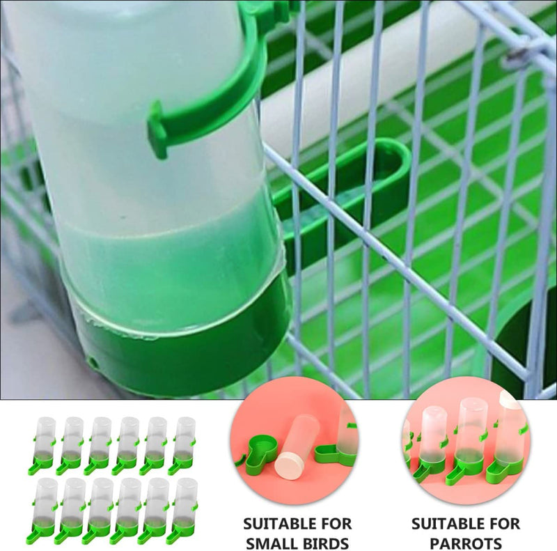Balacoo 60 Pcs Plastic Proof Cage- Food Cockatiel Container Parrot Small* Dispensers Feeding + Parrots Bottle Lovebirds Bird Bottles Feeders Watering Water Medium* S Hnging Medium Cup