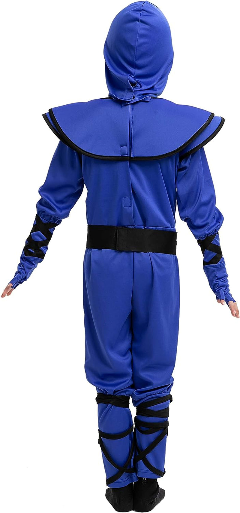 Spooktacular Creations Striking Blue Ninja Costume for Child Stealth Costume Halloween Kids Kung Fu Outfit (Small (5-7 Yr))