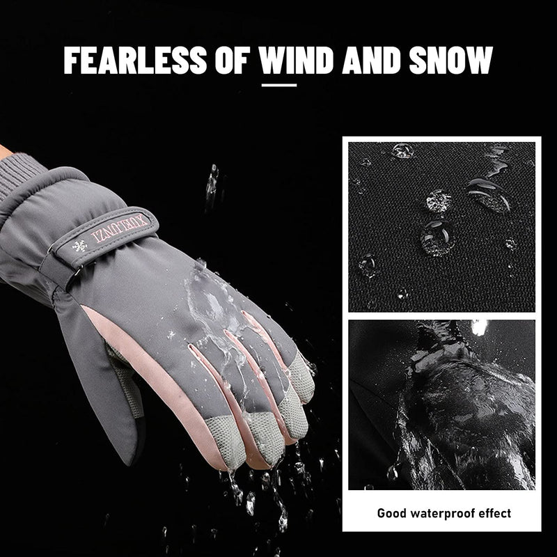 Women Cycling-Gloves Ski-Gloves Embroidery Full Finger Road Bike Thermal Mittens Touchscreen Winter Warm-Gloves Windproof Waterproof Mountain Riding Workout Motorcycle Running Skiing for Women Sporting Goods > Outdoor Recreation > Boating & Water Sports > Swimming > Swim Gloves MengK   