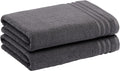 Cotton Bath Towels, Made with 30% Recycled Cotton Content - 2-Pack, White Home & Garden > Linens & Bedding > Towels KOL DEALS Dark Grey Bath Towels 