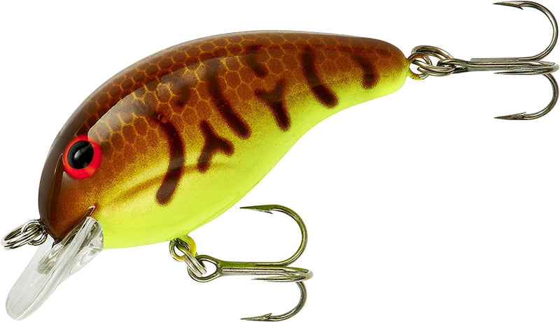 Bandit Series 100 Crankbait Bass Fishing Lures, Dives to 5-Feet Deep, 2 Inches, 1/4 Ounce Sporting Goods > Outdoor Recreation > Fishing > Fishing Tackle > Fishing Baits & Lures Pradco Outdoor Brands Brown Craw Chartreuse Belly  