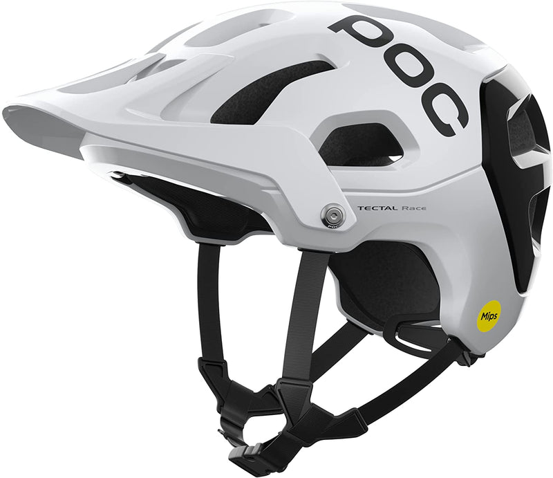 POC, Tectal Race MIPS Mountain Bike Helmet for Trail and All-Mountain Riding Sporting Goods > Outdoor Recreation > Cycling > Cycling Apparel & Accessories > Bicycle Helmets POC Hydrogen White/Uranium Black L/59-62cm 