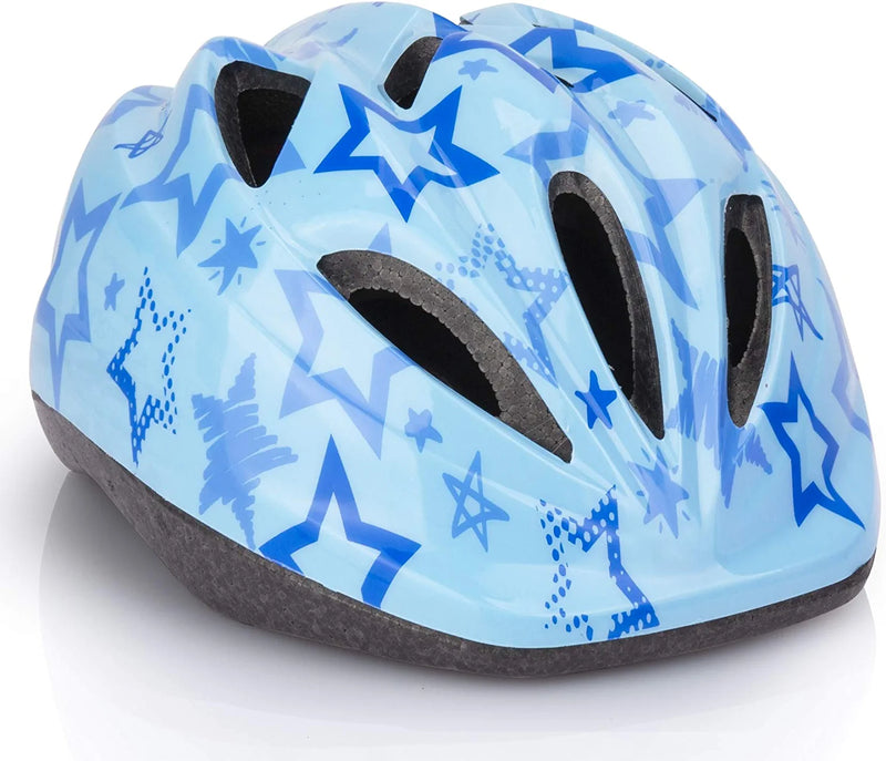 Kid Bicycle Helmets, LX LERMX Kids Bike Helmet Ages 5-14 Adjustable from Toddler to Youth Size, Durable Kids Bike Helmet with Fun Designs for Boys and Girls Sporting Goods > Outdoor Recreation > Cycling > Cycling Apparel & Accessories > Bicycle Helmets LX LERMX Blue1  
