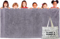 Homerican Oversized Bath Towels Extra Large - Fluffy & Soft Oversized Turkish Bath Sheet - Quick Dry, Absorbent & Machine-Washable Cotton Towels for Bathroom, Hotel, or Spa - 40X80, 600 GSM - Grey Home & Garden > Linens & Bedding > Towels HOMERICAN Lilac  